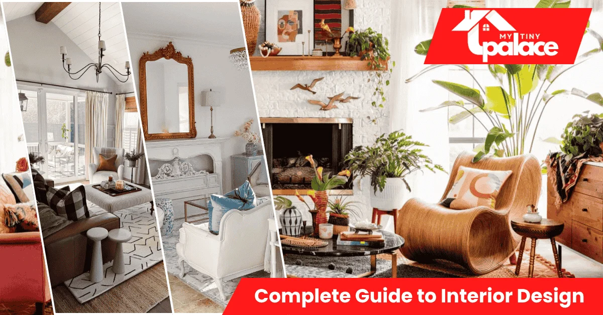 Stylish interior photo for Complete Guide to Interior Design Styles highlighting a cozy farmhouse-inspired space with natural textures.