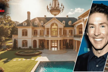 Interior view of Joel Osteen's luxurious Texas mansion with elegant design and spacious layout