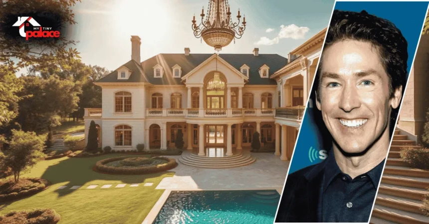 Interior view of Joel Osteen's luxurious Texas mansion with elegant design and spacious layout