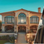 Aerial view of Kendrick Lamar's stunning California home surrounded by lush greenery.