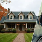Morgan Wallen’s house in Sneedville, Tennessee with his portrait overlayed on the image