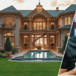 Exterior view of Pat McAfee's new modern luxury home