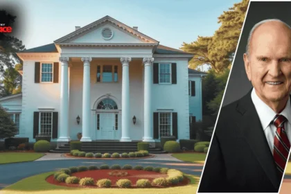 Russell M. Nelson’s house in Utah showing the modest exterior with a pitched roof and mature landscaping.