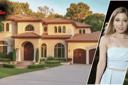 Exterior view of Jennette McCurdy's stylish and modern house