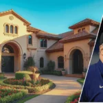 Mike McCarthy house for sale showcasing an expansive modern exterior with pool and landscaped grounds.
