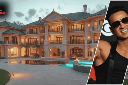 Exterior view of Mike Sorrentino's luxurious New Jersey home with elegant architecture and landscaped surroundings.