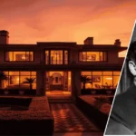 Image showing the Benny Binion House with the house in the background and the owner’s portrait in a frame placed at the front.