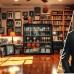 Image showing the Eddie House Net Worth with the house in the background and the owner’s framed portrait placed at the front.